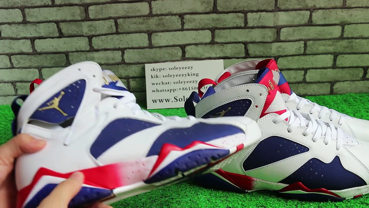 Nike Air Jordan 7 Olympic Real vs Fake HD Review from soleyeezy.ru