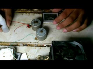 how to make Power full Generator 2 motars and 2 pc fans 2