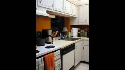 Kitchen Interior In Saturated Orange Color