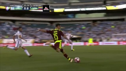 Alejandro Guerra Almost Scores From 50 Yards vs Uruguay!