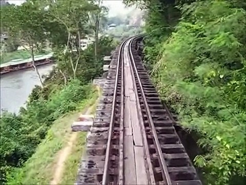 from Kanchanaburi Bridge over the River Kwai to our village over the Wooden Viaduct: Vlog 21