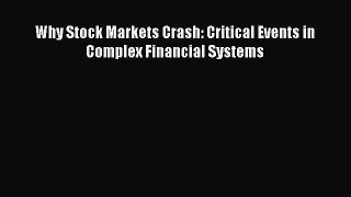 [PDF] Why Stock Markets Crash: Critical Events in Complex Financial Systems [PDF] Online