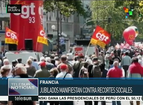 Francia: jubilados protestan contra recortes sociales