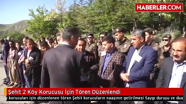 Şehit 2 Köy Korucusu İçin Tören Düzenlendi