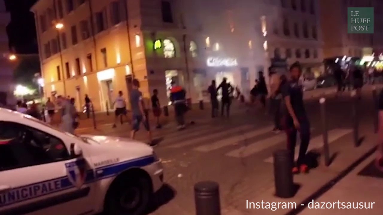 Affrontements entre Marseillais et supporteurs anglais sur le Vieux port