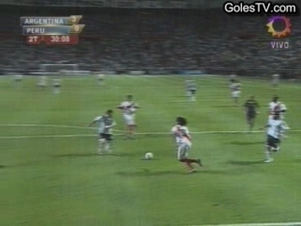 Argentina 4-0 Peru (3-0 Javier Mascherano)
