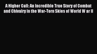 Download A Higher Call: An Incredible True Story of Combat and Chivalry in the War-Torn Skies