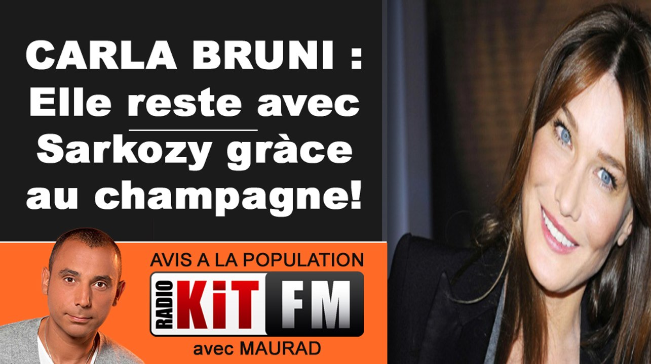 CARLA BRUNI : POUR RESTER AVEC SARKOZY...ELLE BOIT!