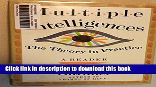Read Multiple Intelligences: The Theory In Practice, A Reader  Ebook Free