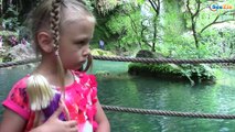 Ярослава и Кукла Барби - прогулка в Национальный Парк. Водопад Куршунлу Анталия. Doll Barbie