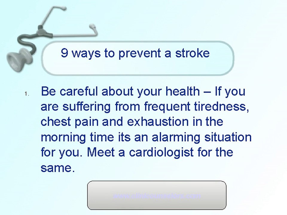 9 Ways to Prevent a Stroke