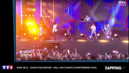 Will I Am rate complètement sa prestation en direct sur TF1 pendant Le Grand Show 2016