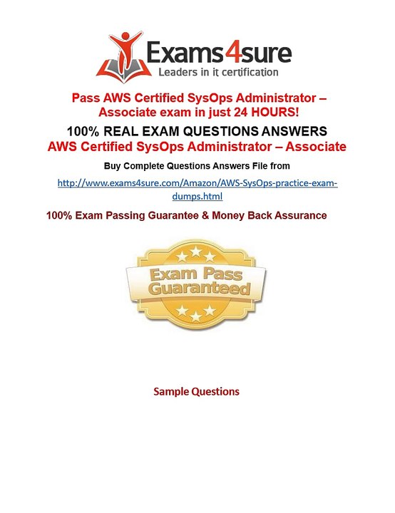 Pass AWS Certified SysOps Administrator