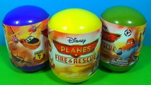 Disney PLANES Fire & Rescue surprise eggs unboxing 3 Disney Planes eggs surprise! For kids!