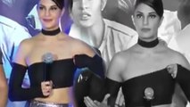 Jacqueline Fernandez Faces OOPS Moment at Dishoom Trailer Launch | Bollywood News | News Adda