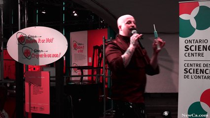 NewCa.com: 2016 OSC. The Monsters of Schlock. Syringe Stunt