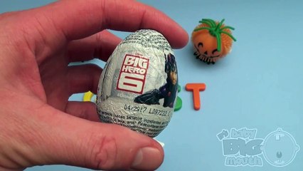 Big Hero 6 Surprise Egg Learn-A-Word! Spelling Halloween Words! Lesson 7