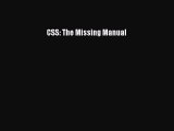 Read CSS: The Missing Manual E-Book Download