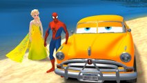 SPIDERMAN & FROZEN Elsa The Snow Queen jouer w / Hudson Disney CARS + Chansons pour enfants Comptines