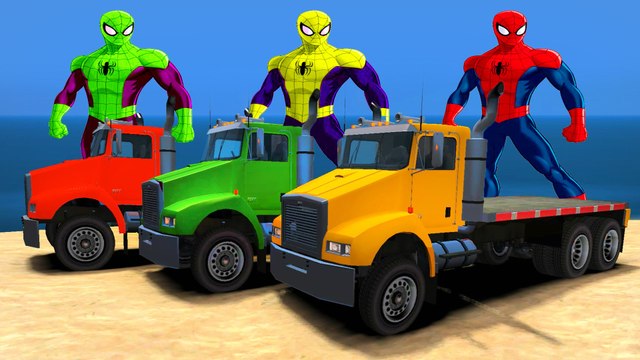PARTY Spiderman & BROTHERS SPIDERMAN Epic TRUCKS COULEUR drôle Superhero et Comptines Chansons