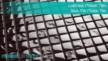 Mosaic Tile Shop - Lustrous Mosaic Tiles - Black Mix