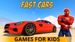 BLACK SPIDERMAN et Cars Cartoon FAST for Kids 3D Comptine avec Action Chansons enfantines