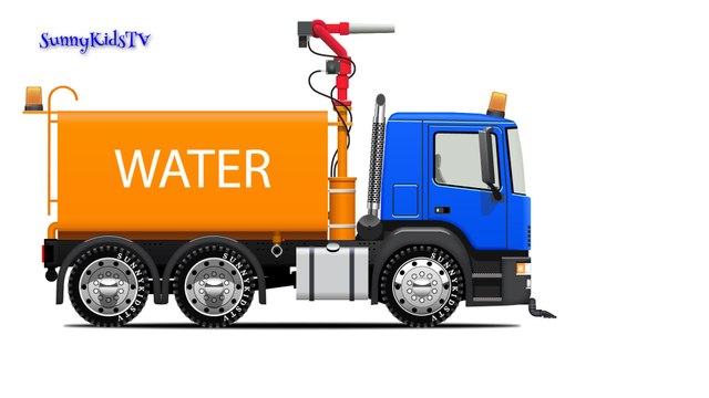 Camions pour les enfants. Water Truck. Oeufs en chocolat. Apprenez couleurs. Cartoon pour les enfants.