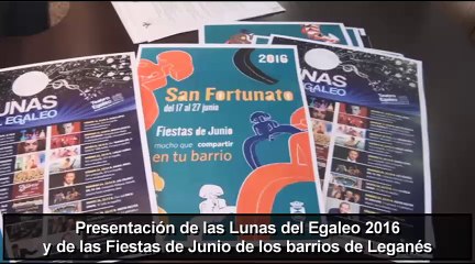 Presentación de las actividades culturales y las fiestas de junio de Leganés