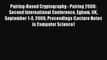 Read Pairing-Based Cryptography - Pairing 2008: Second International Conference Egham UK September