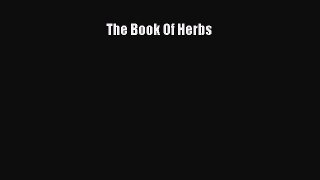 Read The Book of Herbs Ebook Free