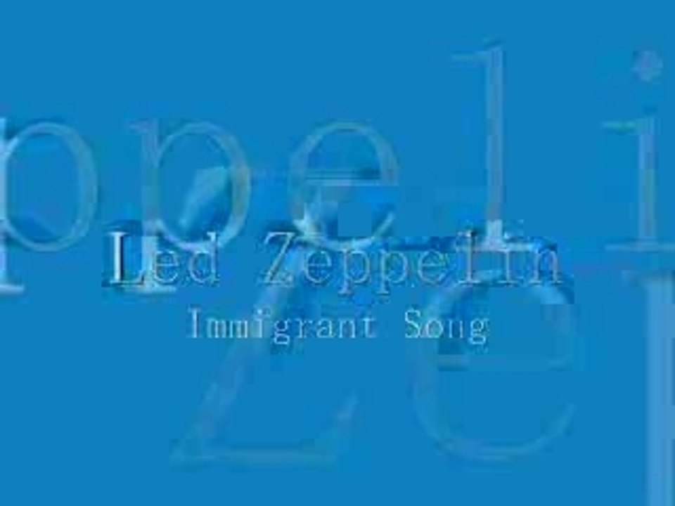 Led zeppelin-immigrant song(live)