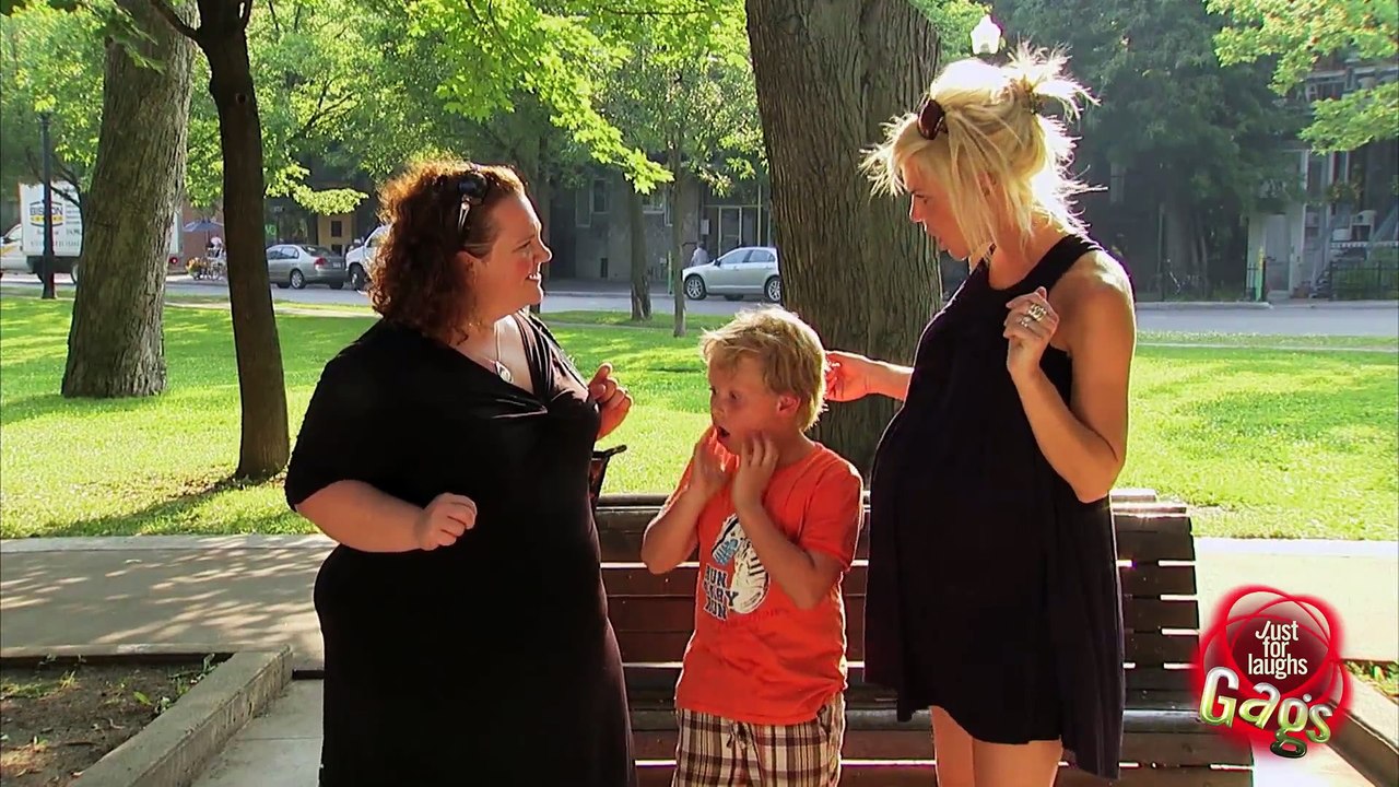 Kid Thinks Fat Lady is Pregnant