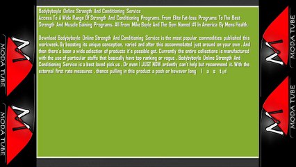 Bodybyboyle Online Strength And Conditioning Service