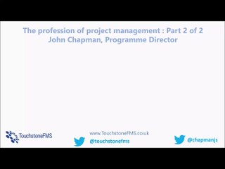 The profession of project management: part 2 of 2