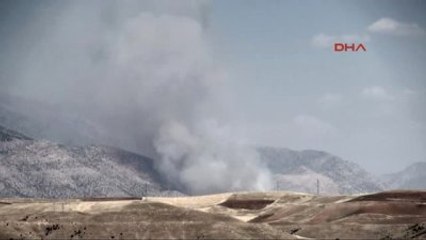 Cizre Cudi Dağı'nda Yangın