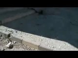 FNN Syria Deir B'lba Assad tanks destroying the stores 27 9 2012