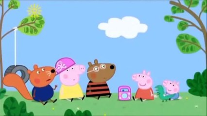 Peppa pig listens to some inspirational grown up music
