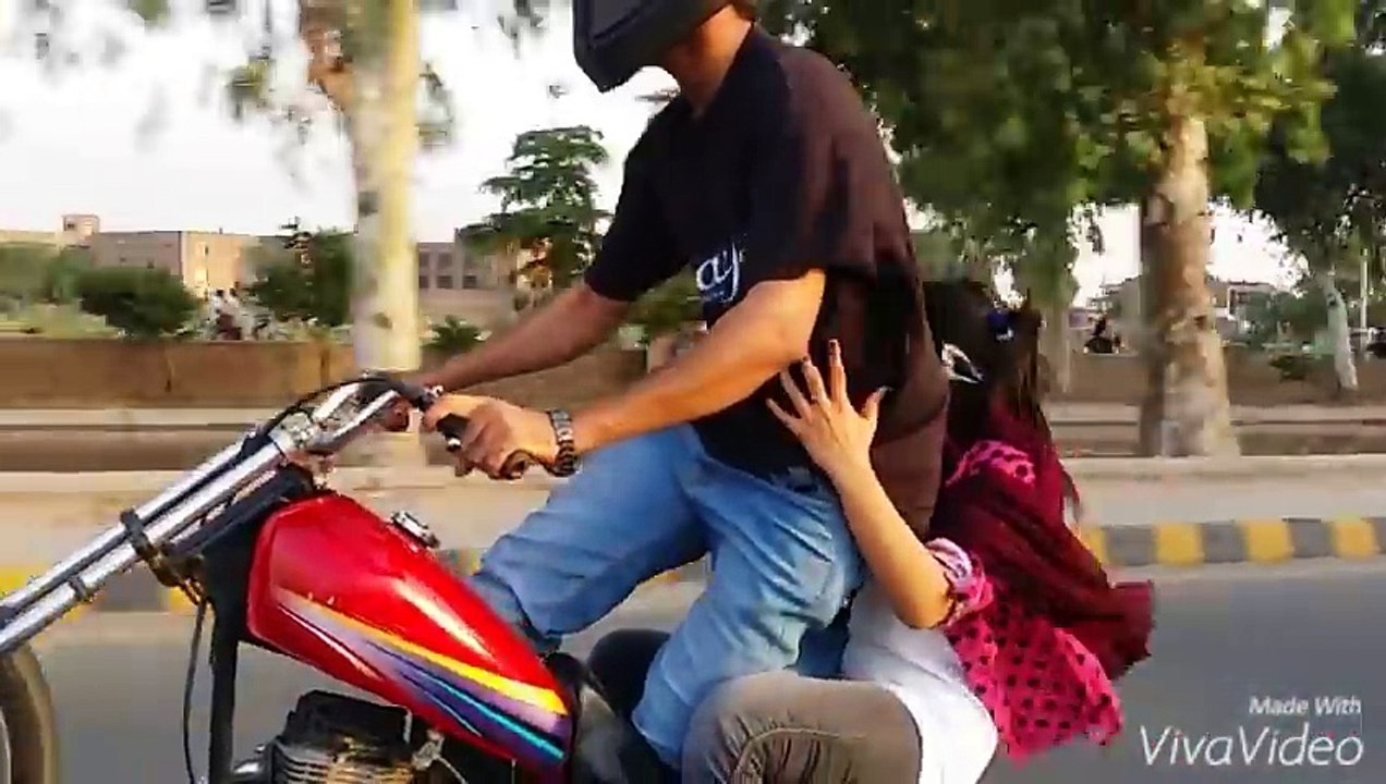 5champs  ¦ Girl Bike Wheeling Pakistan new video 2016