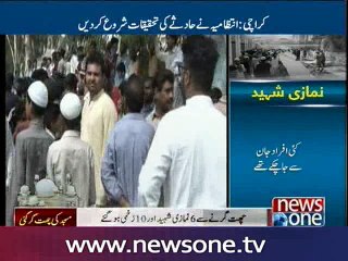 Six killed several injured as roof of mosque collapses in Karachi