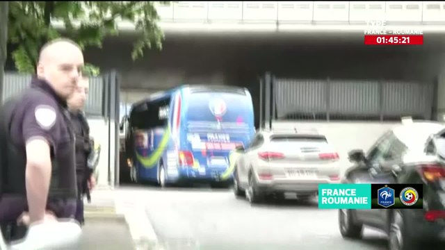 Foot - Euro : l'arrivée des Bleus au Stade de France