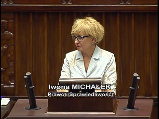 Poseł Iwona Michałek - Wystąpienie z dnia 08 czerwca 2016 roku.