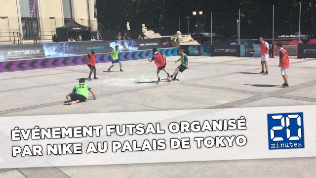 Événement futsal organisé par Nike au palais de Tokyo
