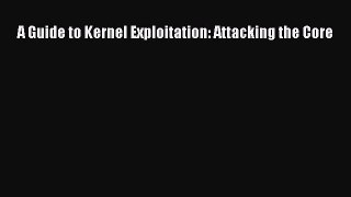 Download A Guide to Kernel Exploitation: Attacking the Core PDF Free