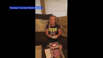 Girl Overjoyed at Doll With Matching Prosthetic Leg