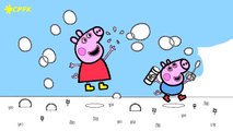 Peppa Pig And Bubbles Nursery Rhymes Coloring Pages For Kids