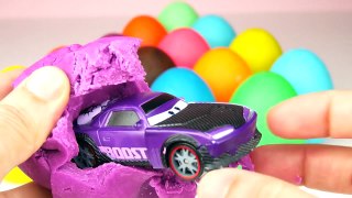 LOT OF PLAY DOH SURPRISE EGGS : Spiderman Batman Minnie Mouse Cars and more Toys!