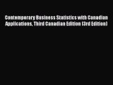 Download Contemporary Business Statistics with Canadian Applications Third Canadian Edition