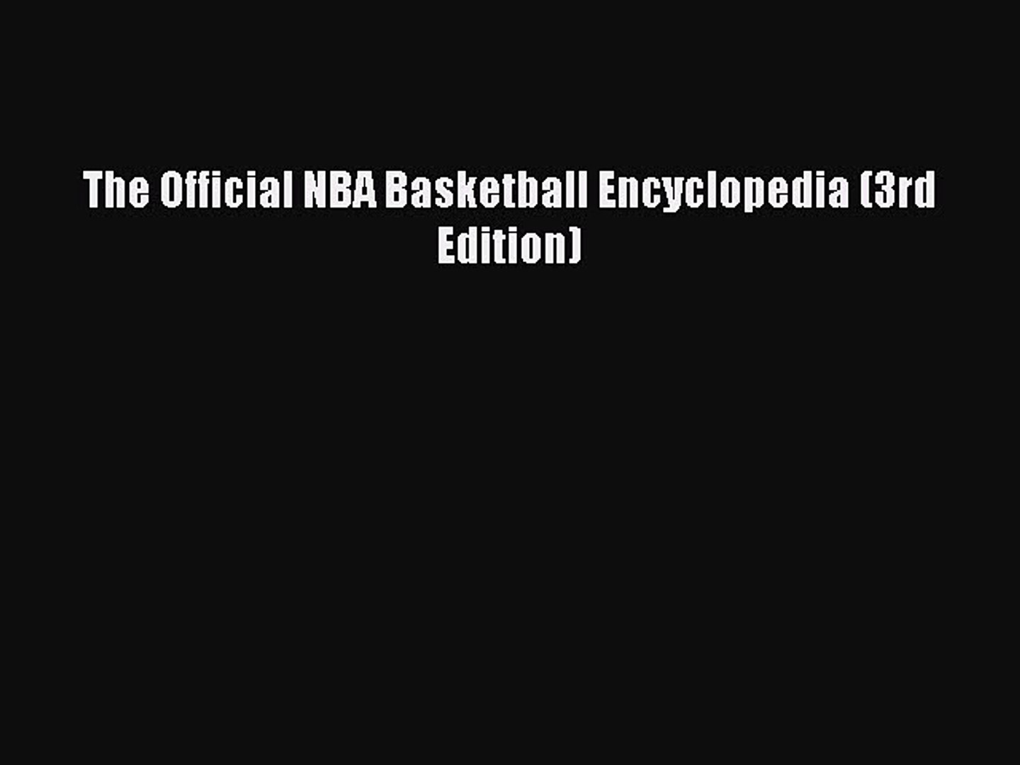nba encyclopedia