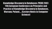 [PDF] Knowledge Discovery in Databases: PKDD 2007: 11th European Conference on Principles and