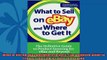 Enjoyed read  What to Sell on eBay and Where to Get It The Definitive Guide to Product Sourcing for